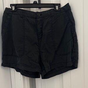 Women's Black Cargo Shorts